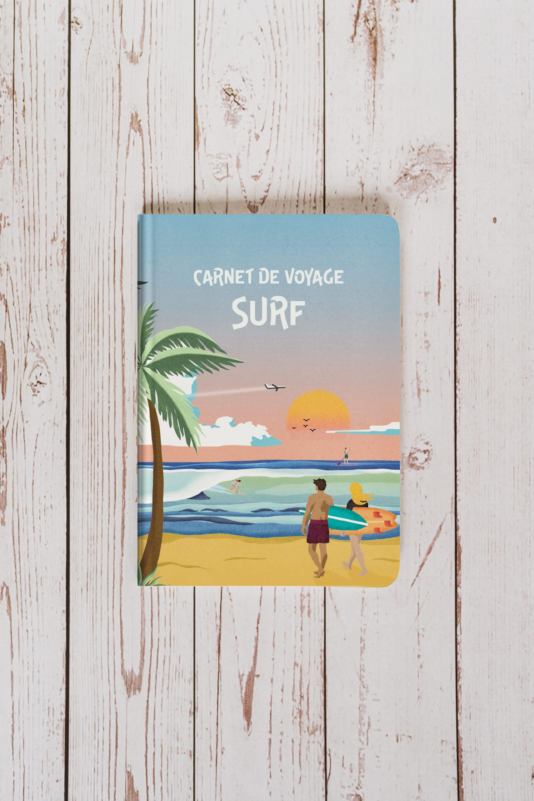 Aventura Éditions - Cadeau Original, Carnet de Voyage Surf